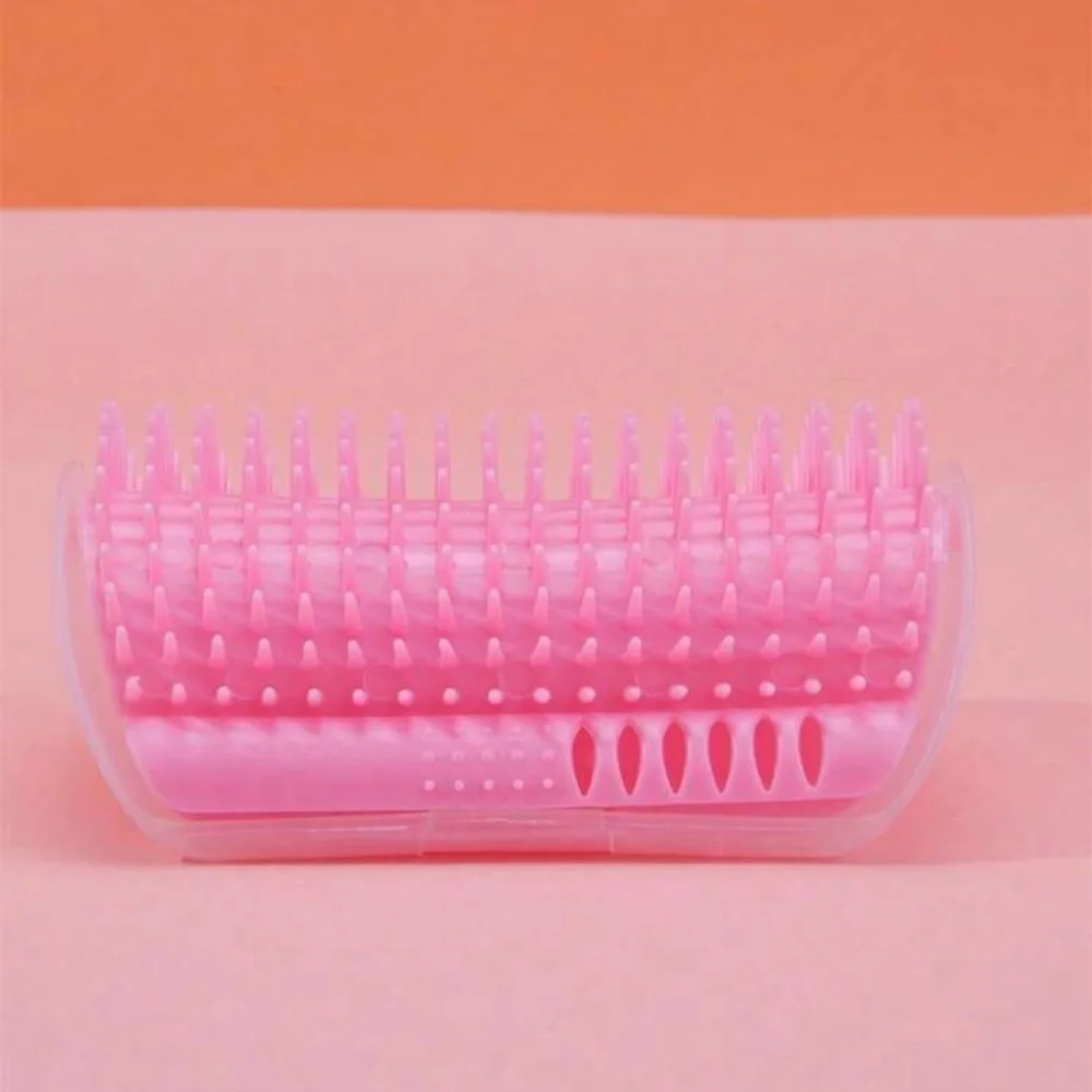 HP NWT Cat Self Groomer Wall Corner Massage Comb Brush Pink (OS)